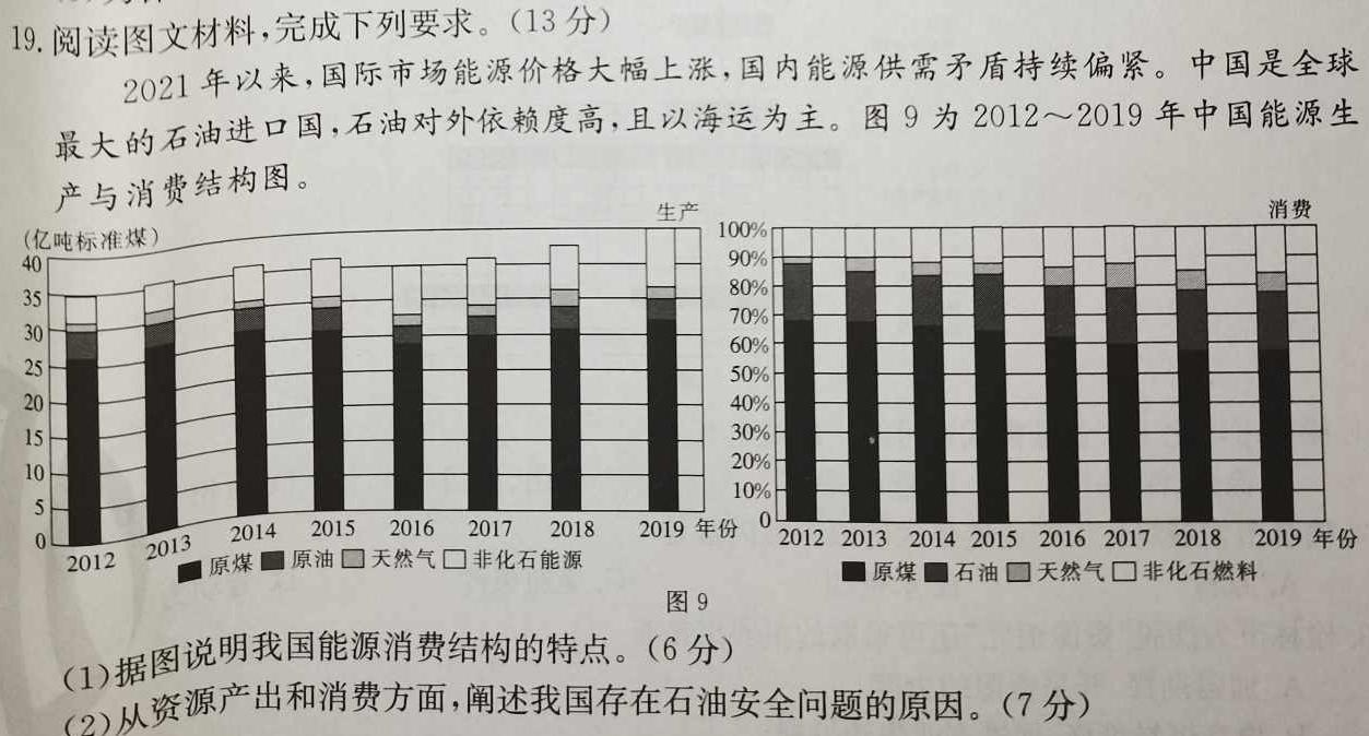 2025届广东省高三年级开学收心考（8月）.地理考试答案